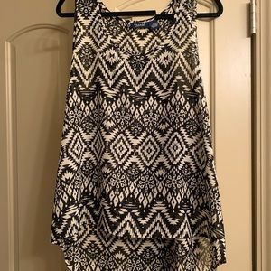 Hi Low tribal print tank